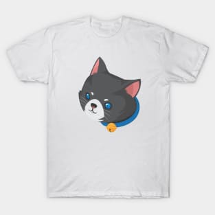 Cute blue eyes cat face T-Shirt